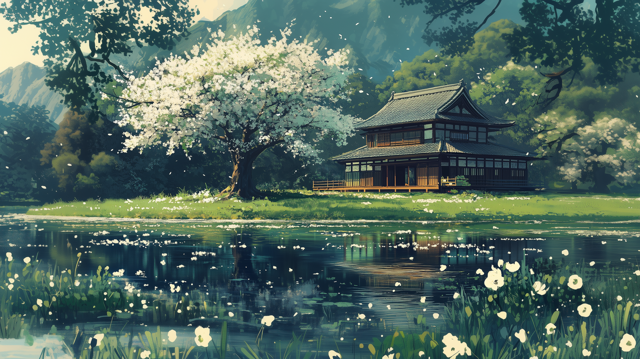 ニセアカシアの庭で